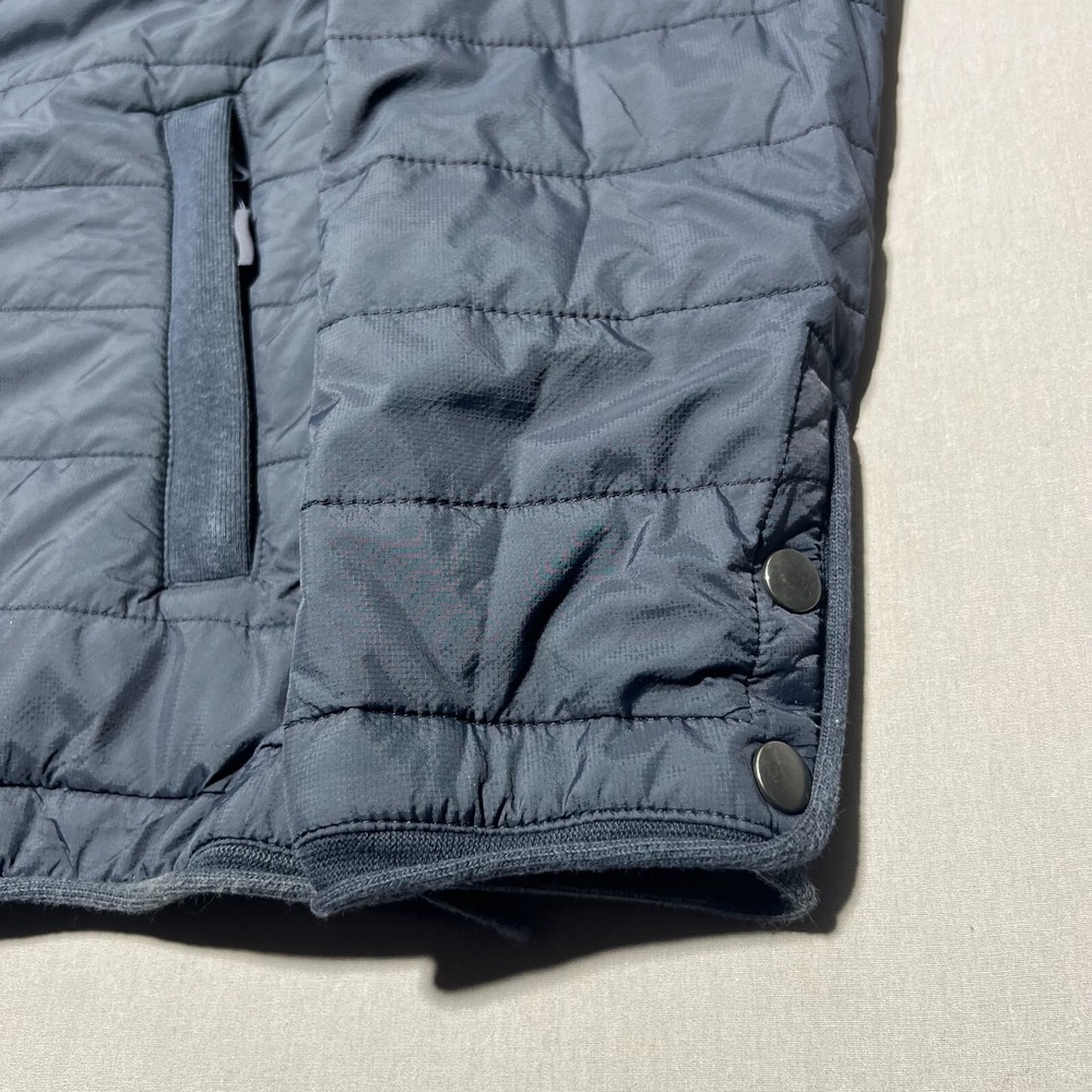 Saint James Men's Navy Blue Long Sleeve‎ Full Zip Quilted Puffer Coat Size 42 L - Picture 5 of 16